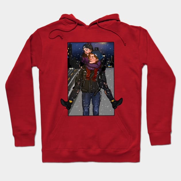 a storm we’re meant to ride - wynhaught piggyback Hoodie by wynhaaughtcolbs